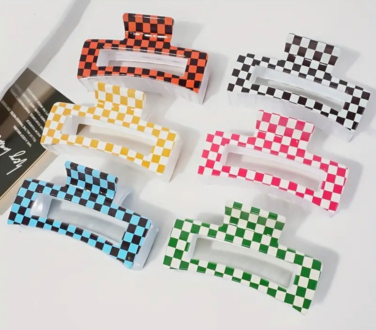 Checkered Hair Clip Pre Order