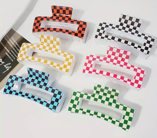 Checkered Hair Clip Pre Order