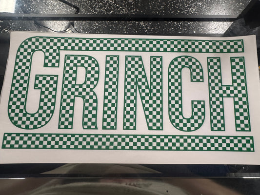 Grinch Checkered