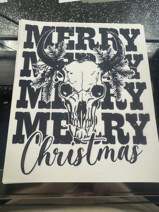 Skull Merry Christmas