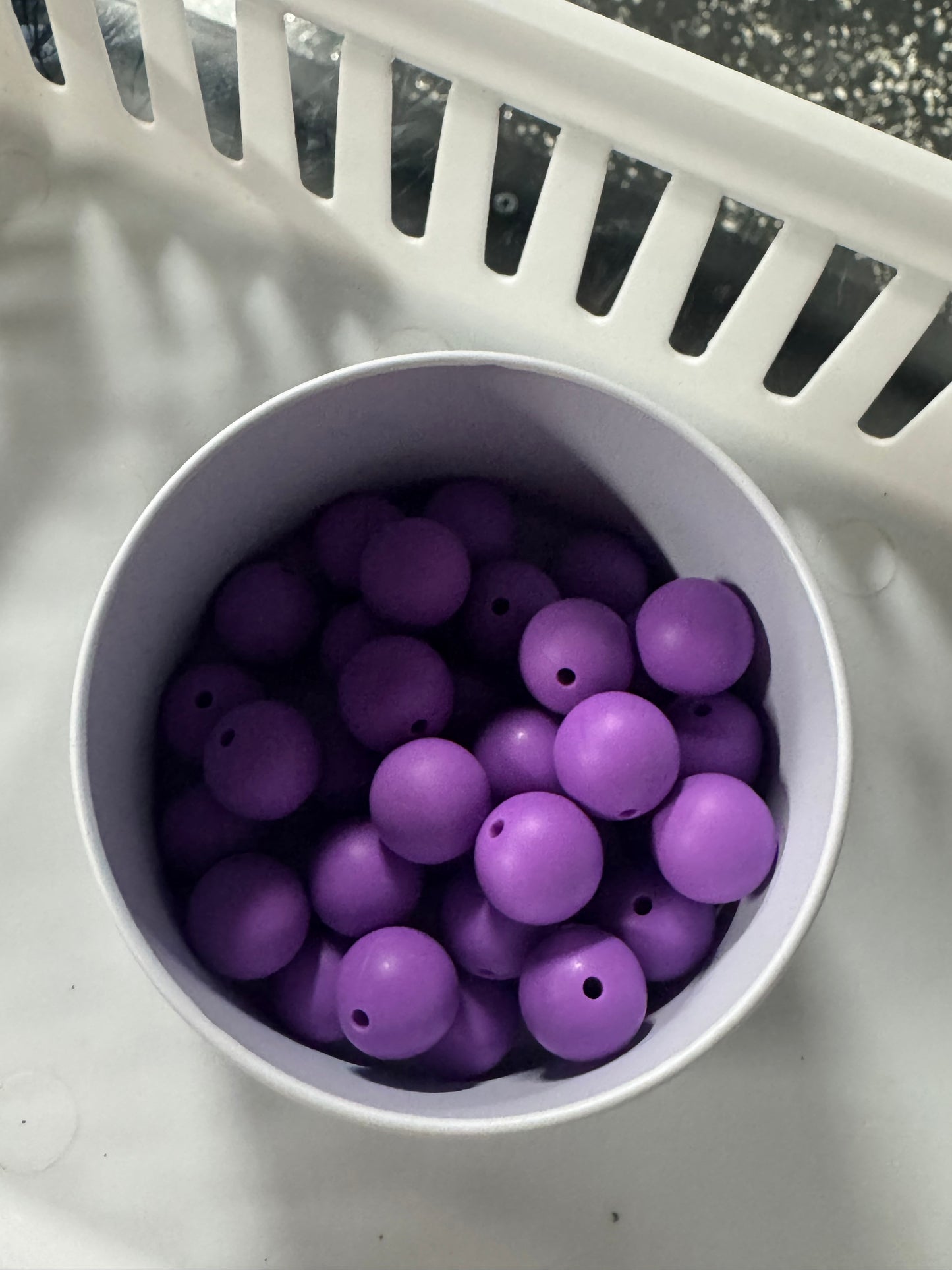 Light Purple 15mm Beads Pack Of 5