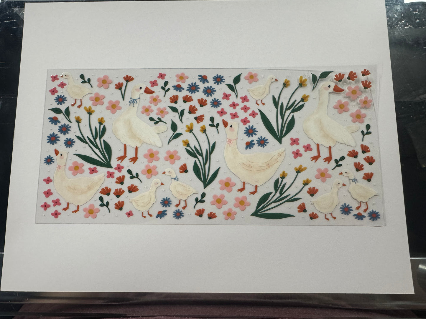 White Goose UV DTF Cup Wrap