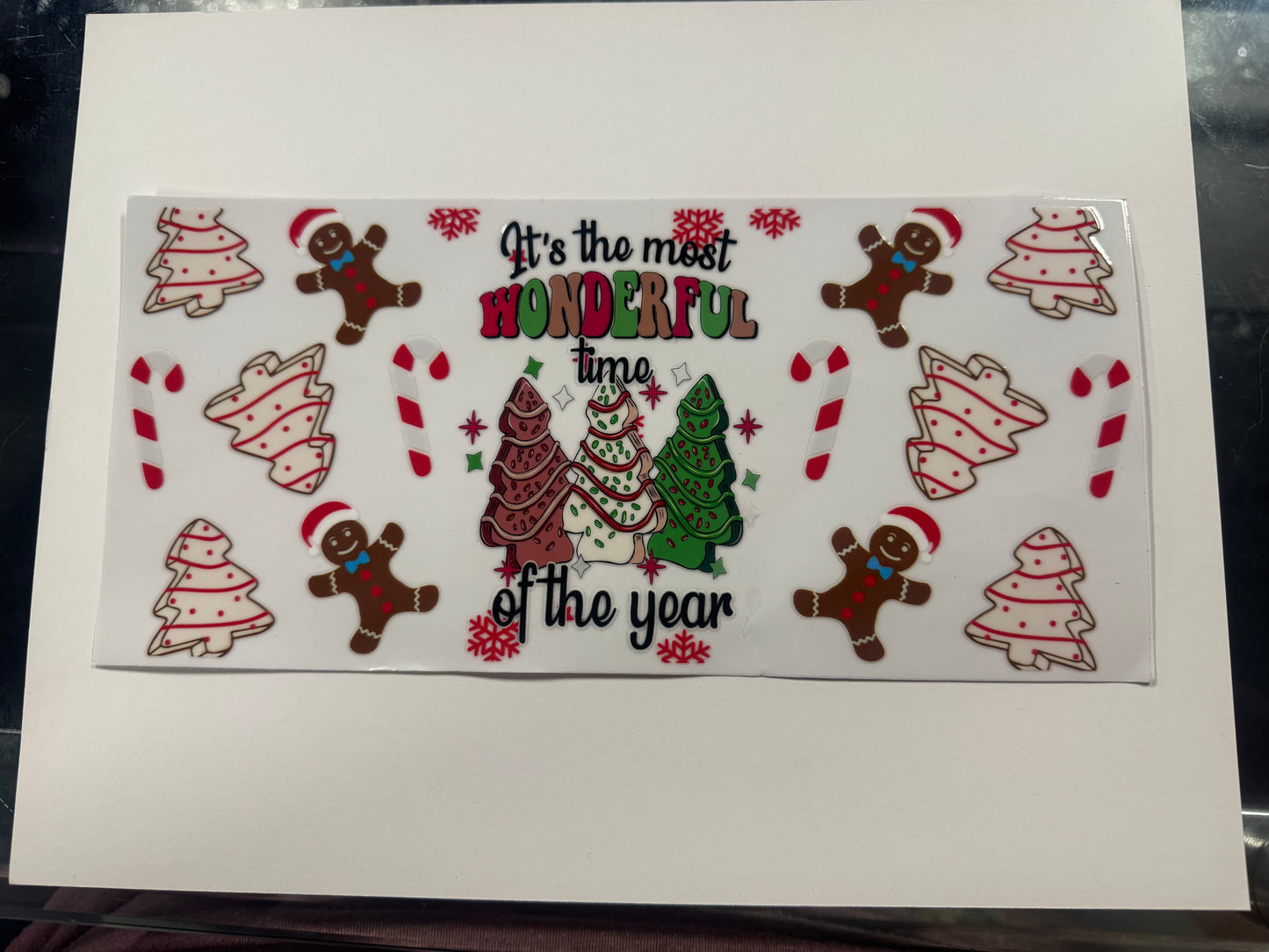 Most Wonderful Time Of The Year UV DTF Cup Wrap