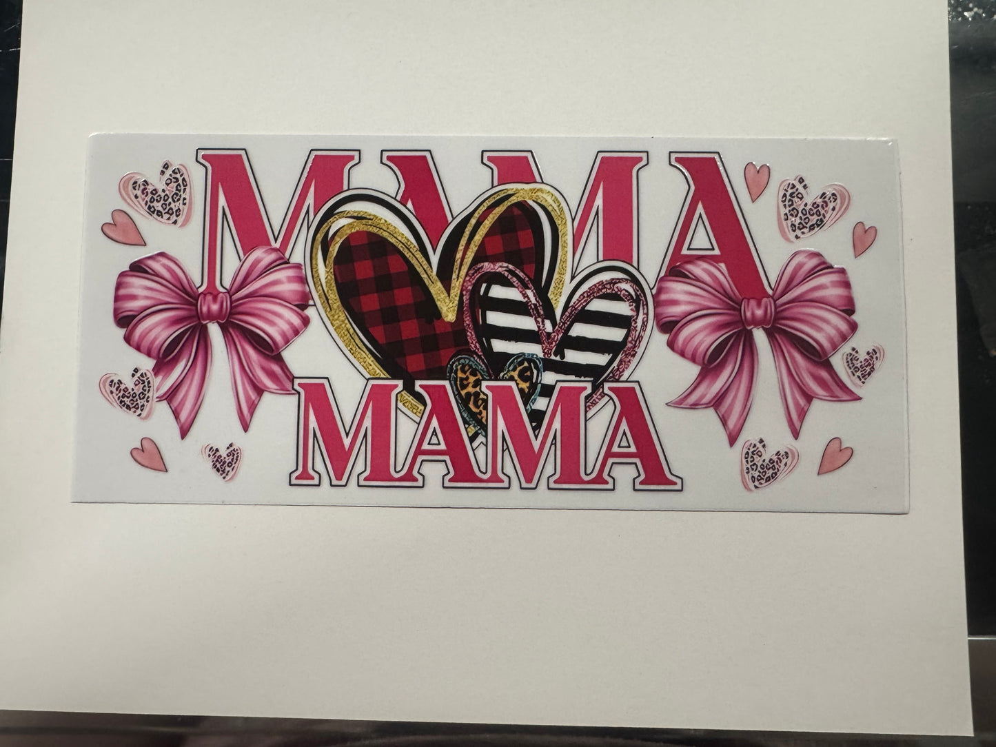 Heart Mama UV DTF Cup Wrap