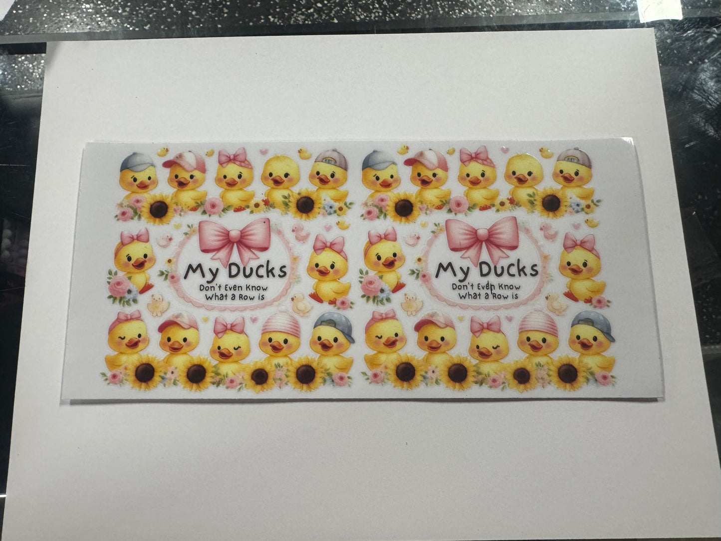 3 Pack Of Ducks UV DTF Cup Wrap