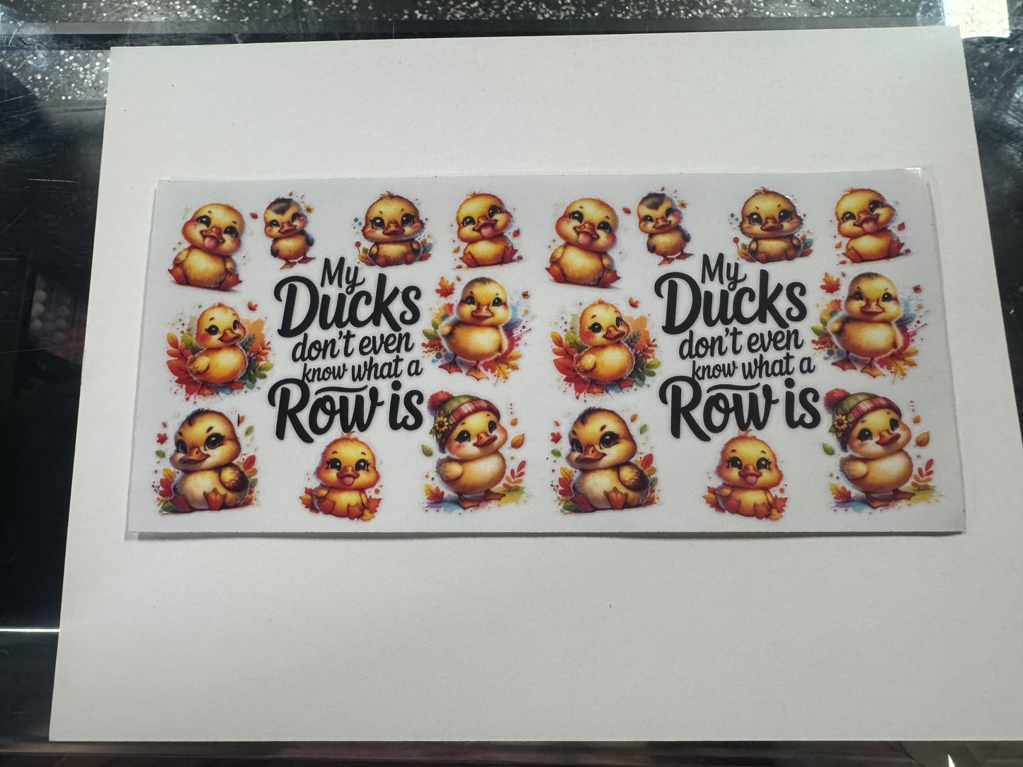 3 Pack Of Ducks UV DTF Cup Wrap