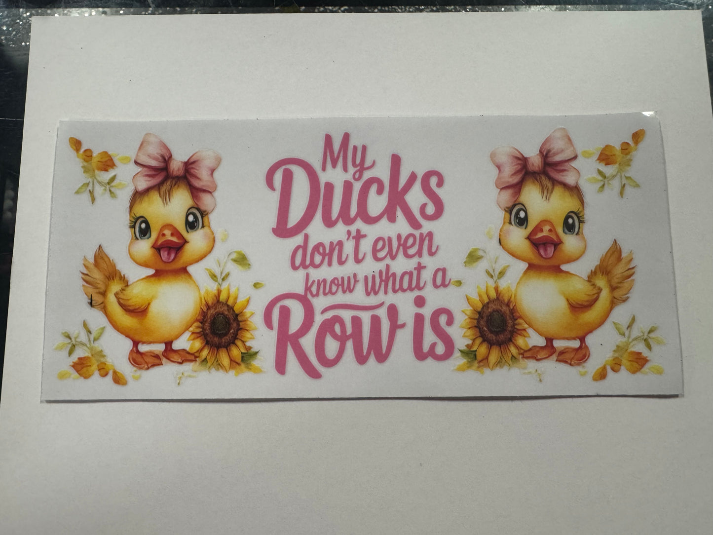 3 Pack Of Ducks UV DTF Cup Wrap