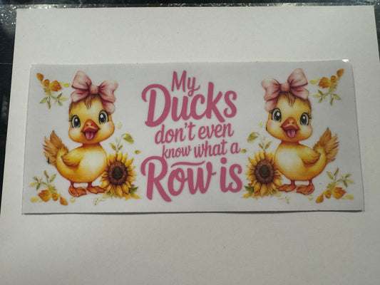 3 Pack Of Ducks UV DTF Cup Wrap