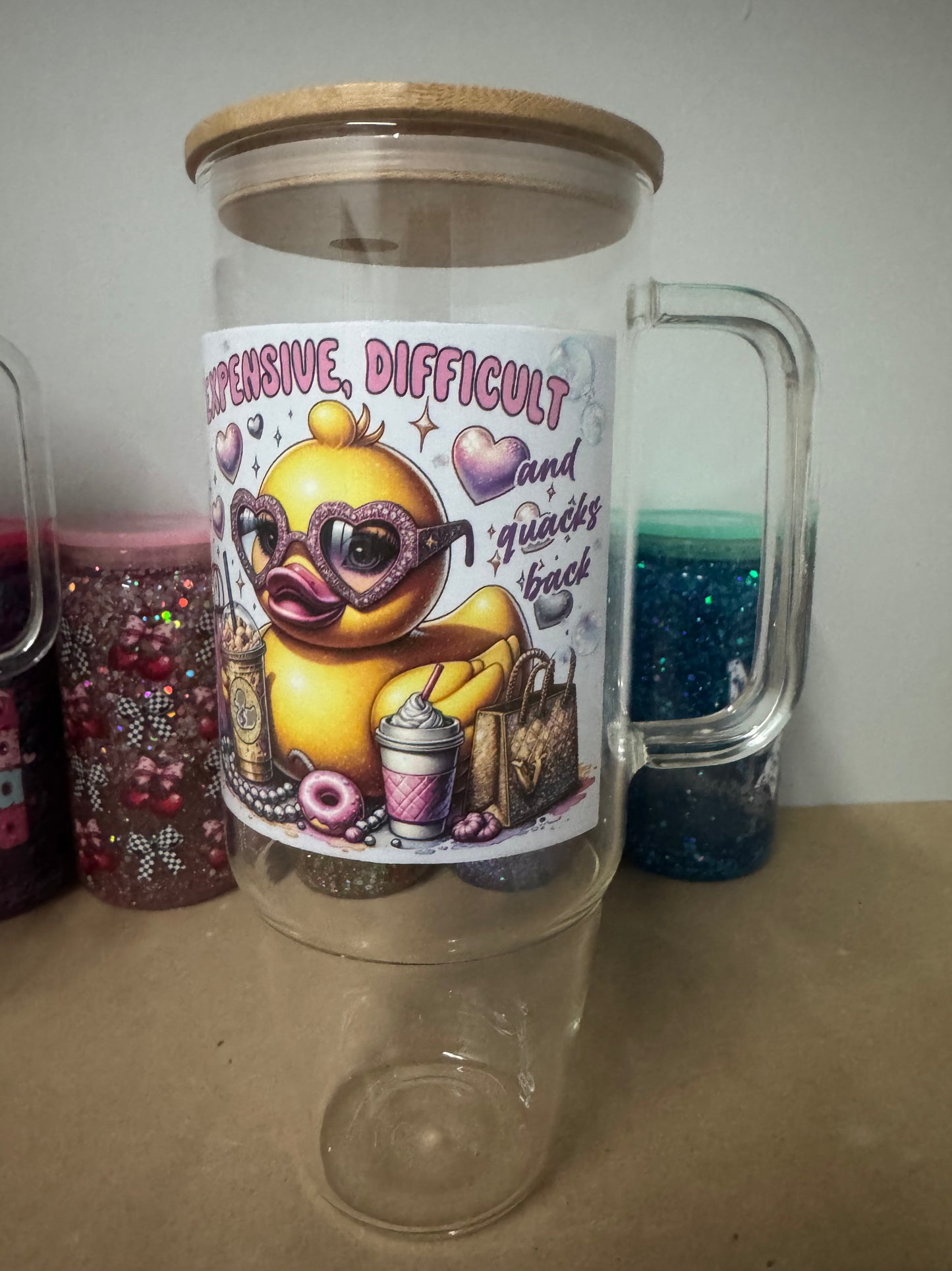 Duck 40 Oz Glass Cup