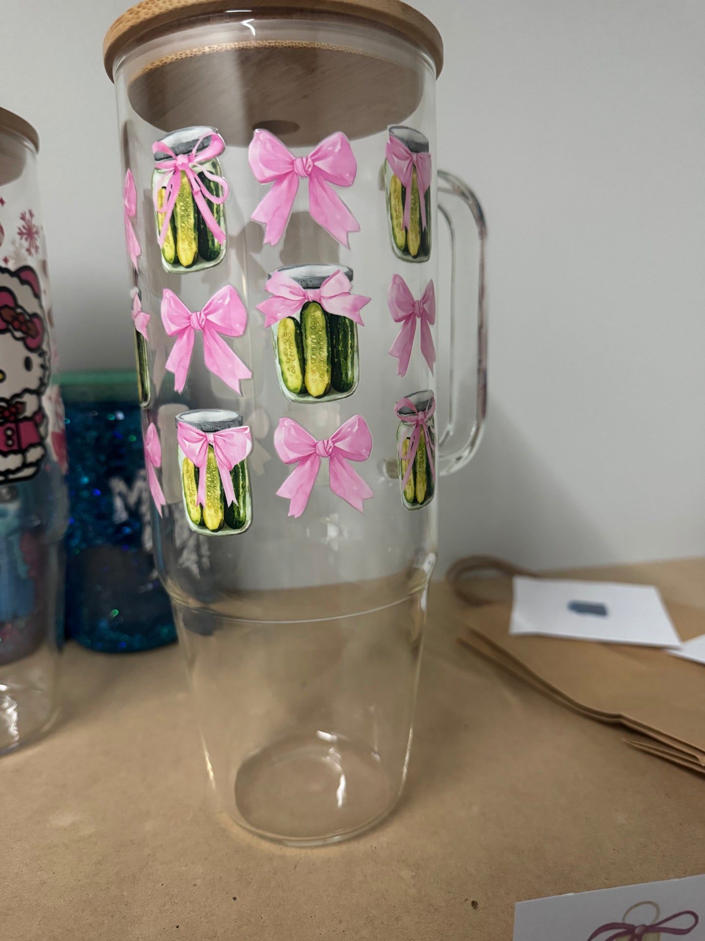 Pickle 40 Oz Glass cup