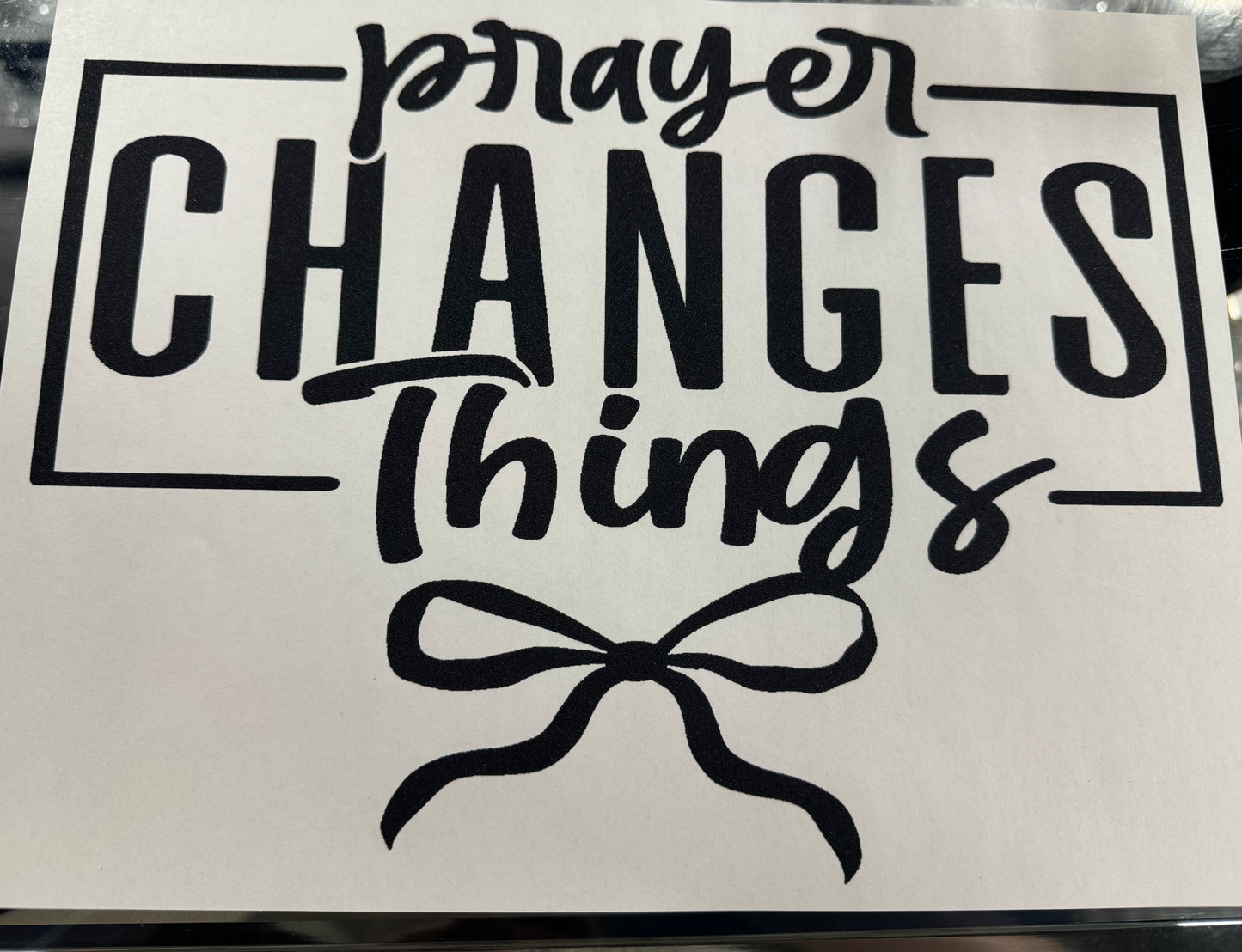 Prayer Changes Things
