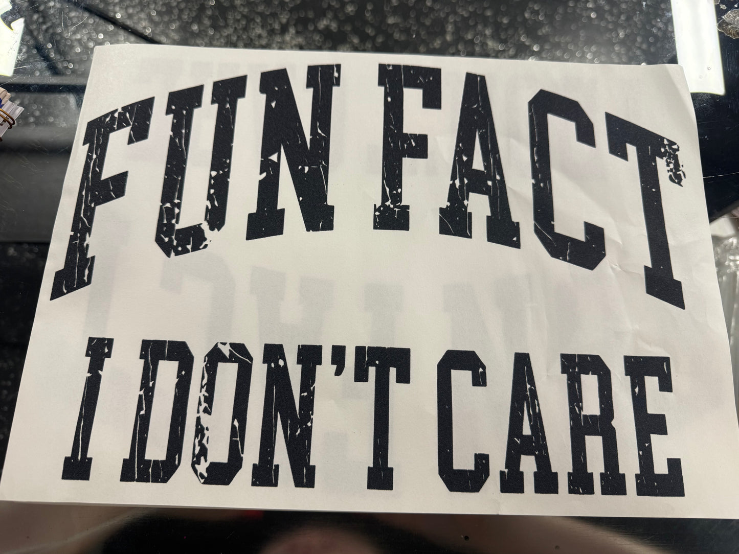 Fun Fact I Don't Care