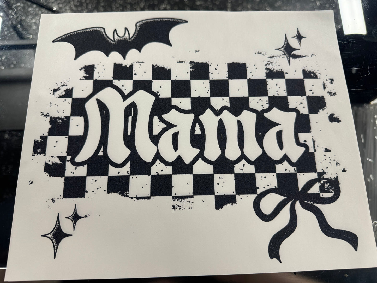 Checkered Spooky Mama