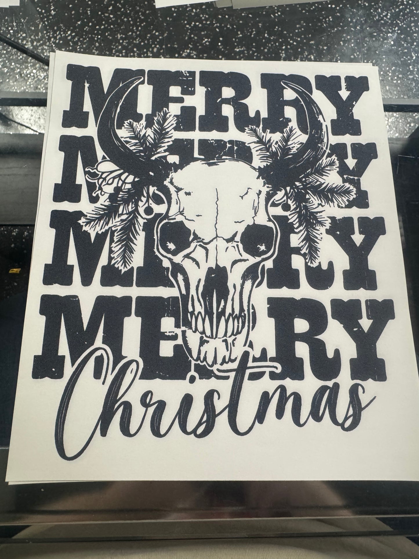 Skull Merry Christmas