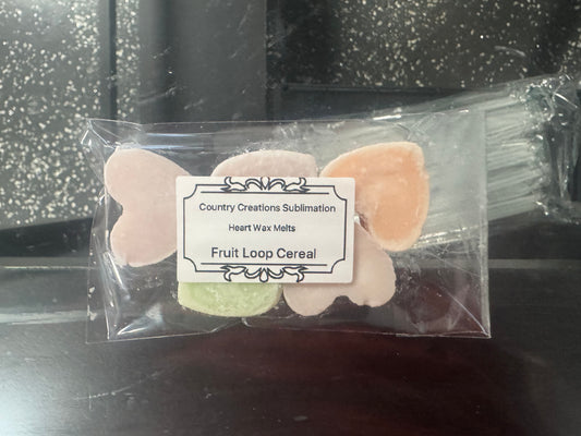 5 Pack Of Heart Wax Melts