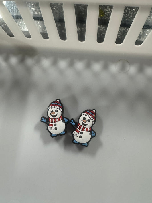 Snowman With Blue Scarf Focal