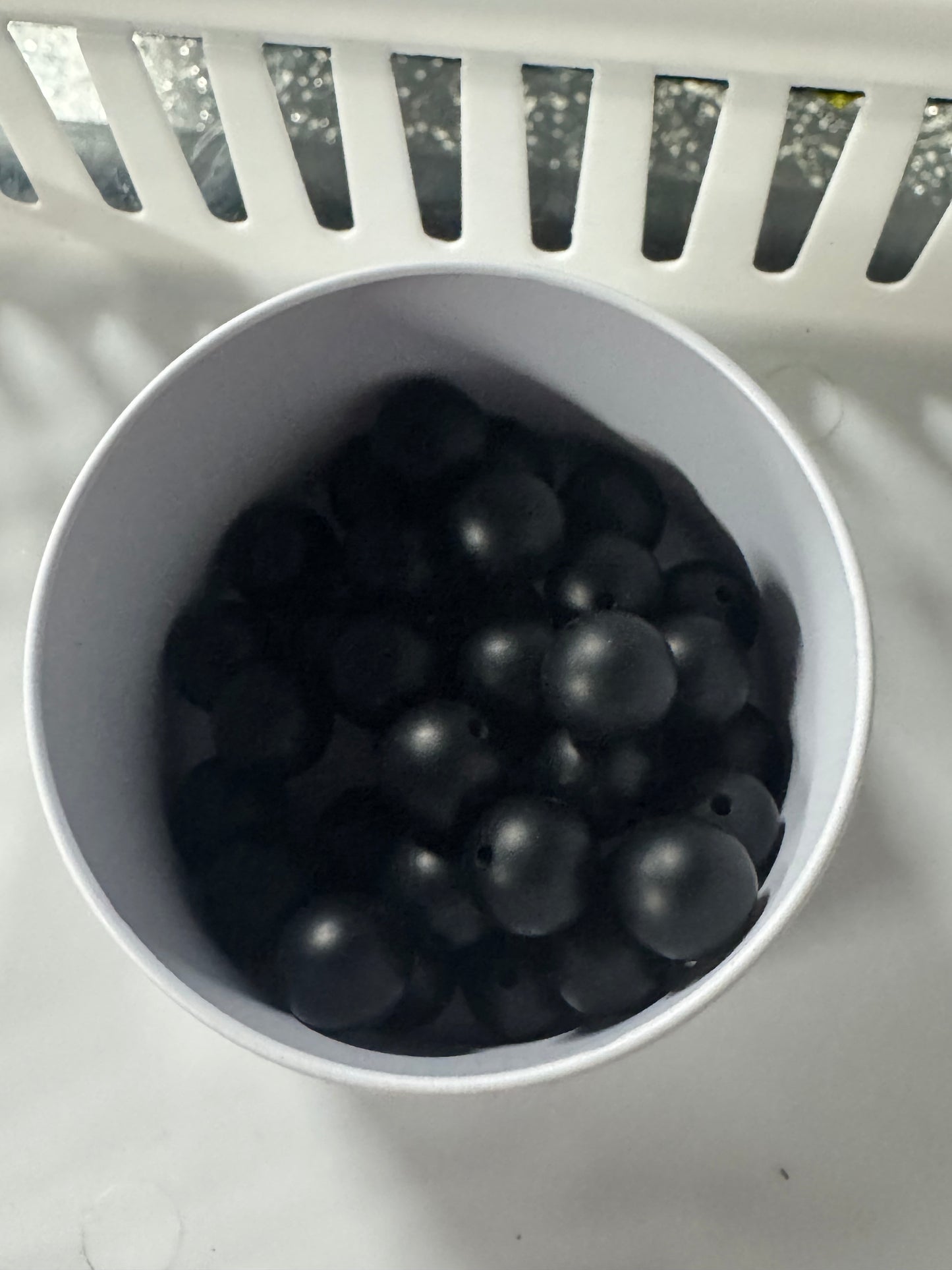 Black 15mm Bead Pack Of 5