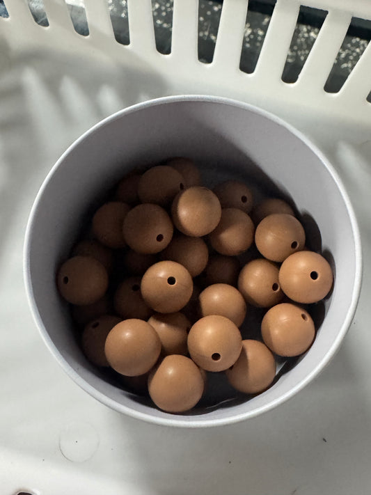 Camel 15mm Bead Pack Of 5