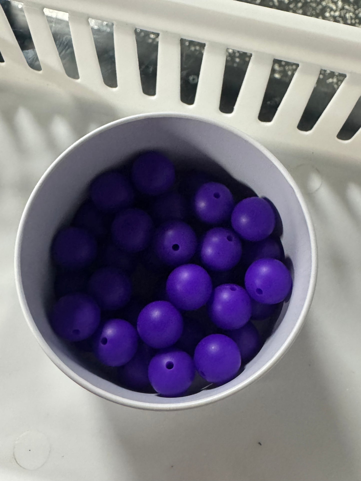 Deep Purple 15mm Bead Pack Of 5