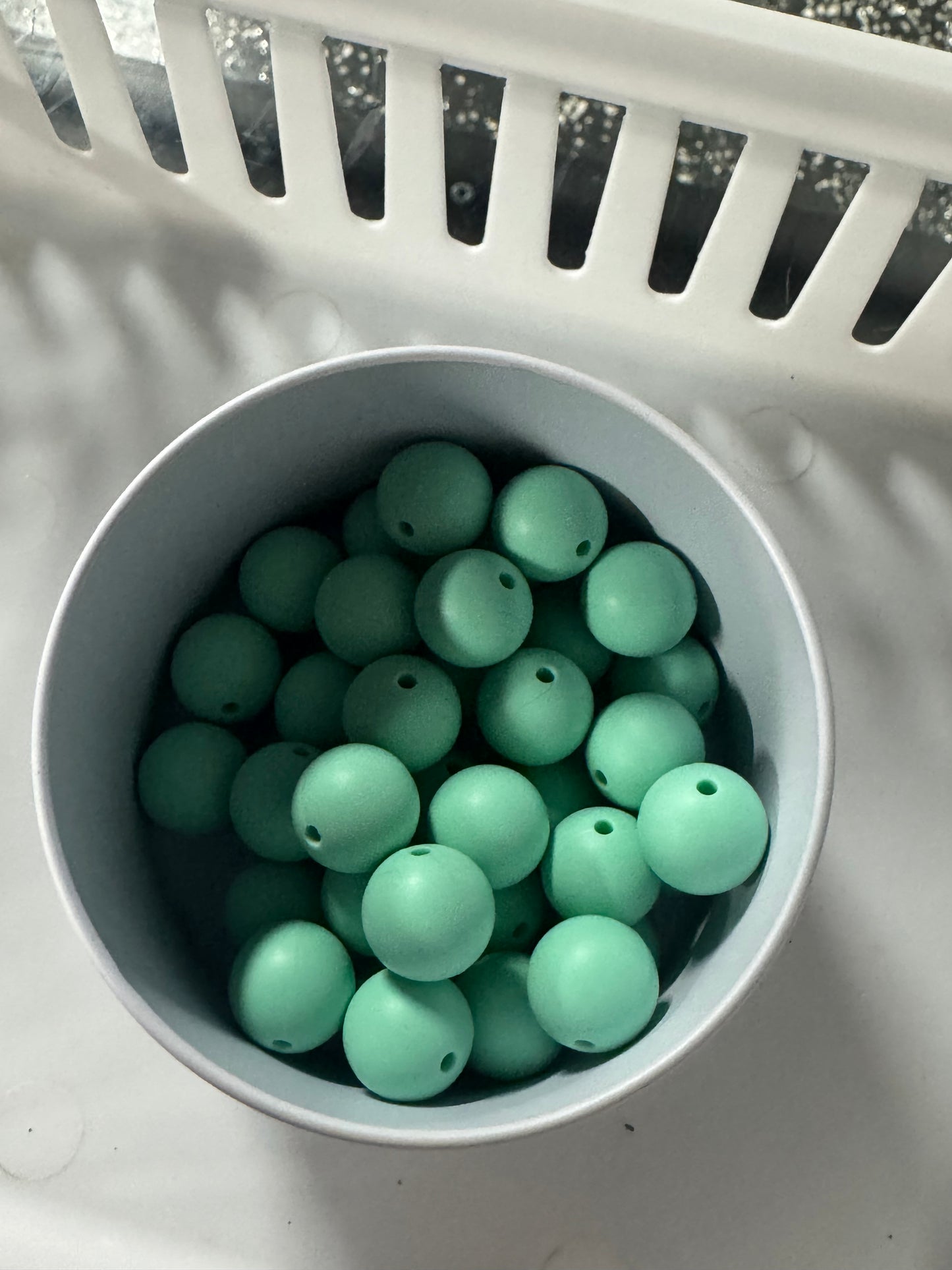 Mint Green 15mm Bead Pack Of 5