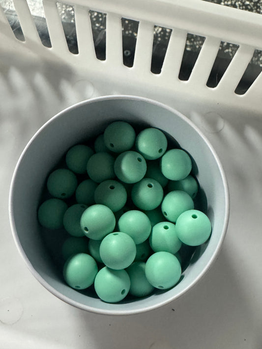 Mint Green 15mm Bead Pack Of 5
