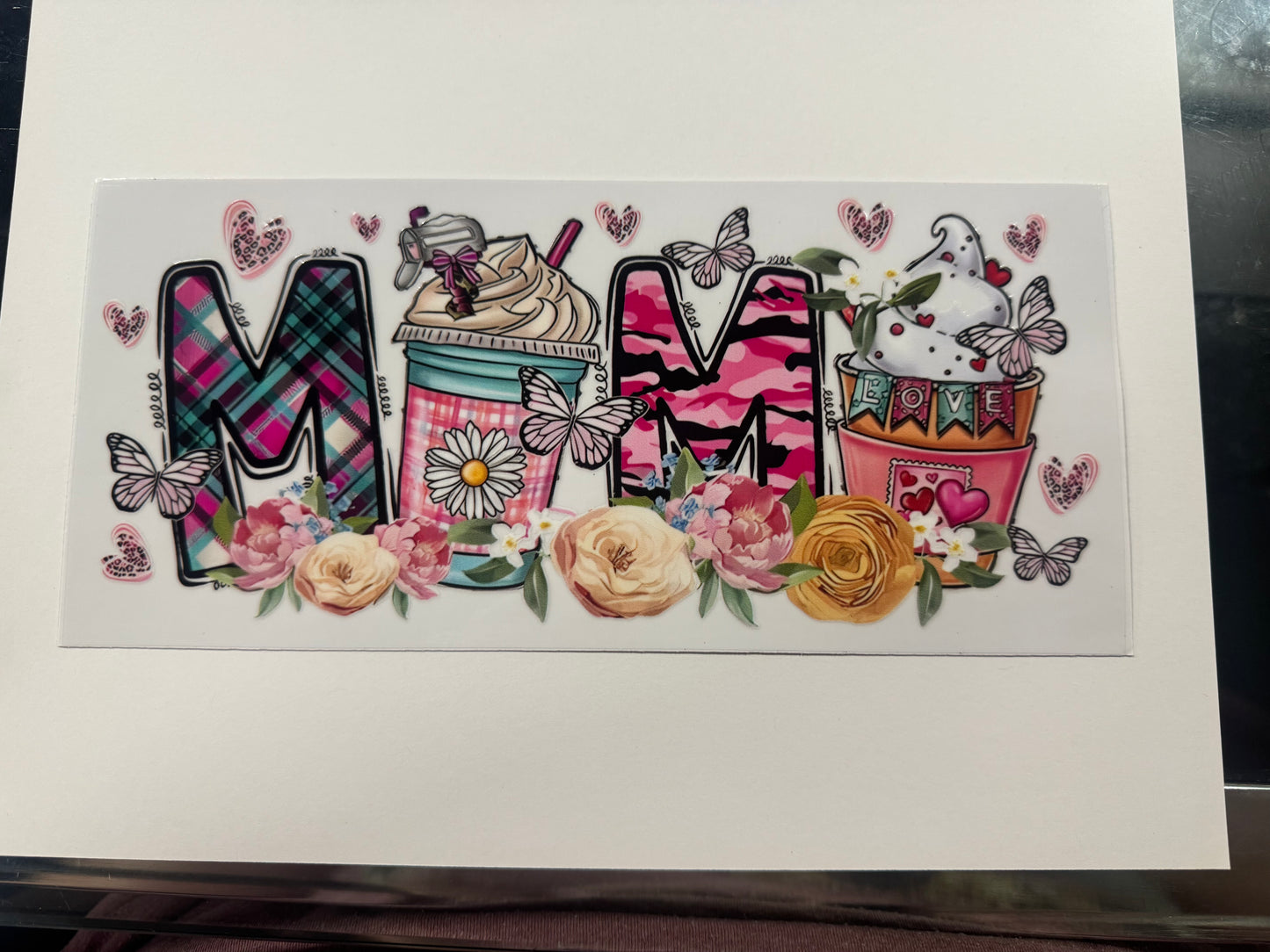 Flower Mama UV DTF Cup Wrap