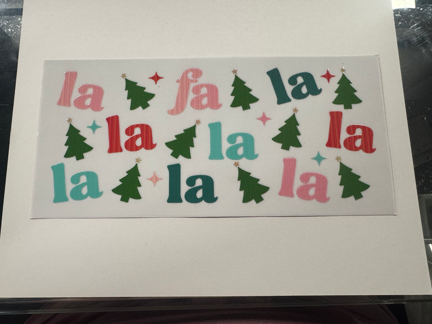 Fa La La UV DTF Cup Wrap