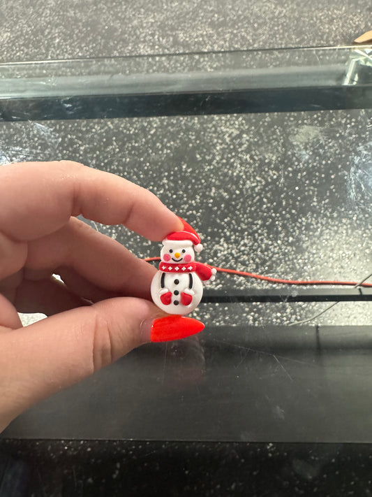 3D Red Snowman Focal